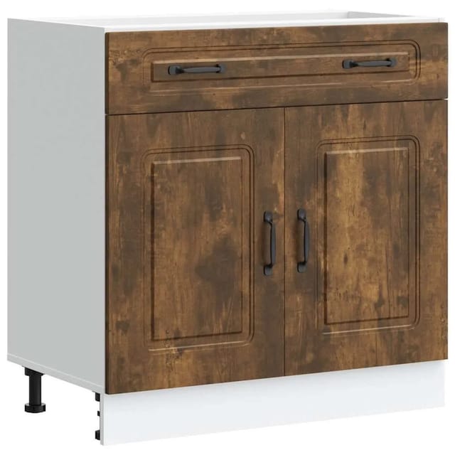vidaXL Küchenunterschrank Kalmar Räuchereiche Holzwerkstoff 853502