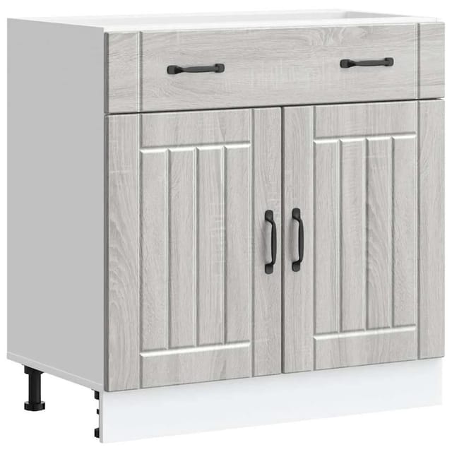vidaXL Küchen-Unterschrank Lucca Grau Sonoma Holzwerkstoff 853743