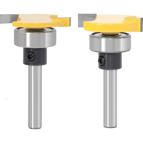 Stück 6 Mm Tige Biscuit Routeur Professionnel Outils De Coupeur À Bois Fraise Set