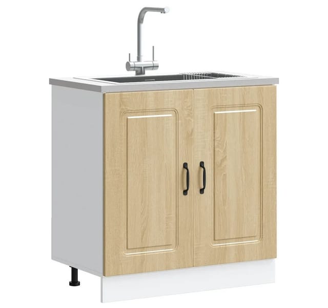 vidaXL Spülenunterschrank Kalmar Sonoma-Eiche 80x46x81,5 cm 853450