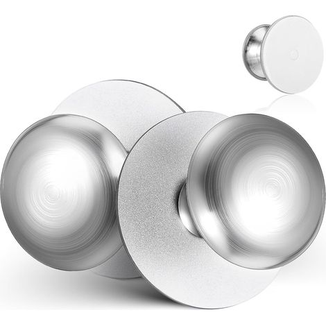 Set Mit 2 Selbstklebenden Edelstahl-saugnapfgriffen Für Glastüren, Kleine Klebegriffe, Kein Bohren Erforderlich, Kompatibel Mit Schiebetüren Für Schränke.