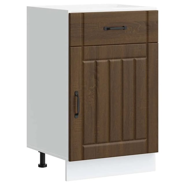vidaXL Küchen-Unterschrank Lucca Braun Eichen-Optik Holzwerkstoff 853724