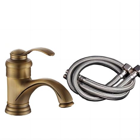 Antiker, Europäischer Retro-waschtischhahn Aus Bronze Mit Dekorativer Retro-optik, Sprühfarbe, Sonnen-büro-bar, Badezimmer-waschmaschine