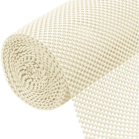 Tapis Antidérapant Polyvalent, 40cm X 600cm Pvc Doublure D'Étagère De Tiroir Tapis De Coussin De Sol Imperméable (blanc)