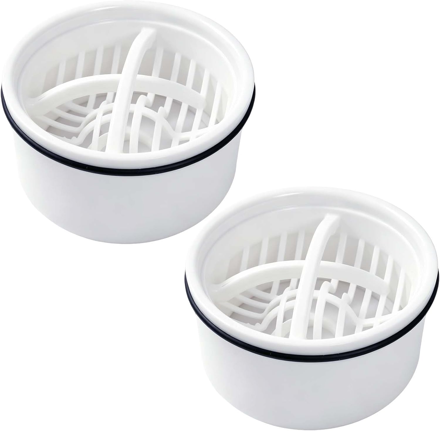 Set Mit 2 Haarfiltern Und Duschsaugern, Ersatzset Mit Schmutzfilter, Badezimmer-siphon-anschlüsse, Kompatibel Mit Duschwannen Und Abflüssen