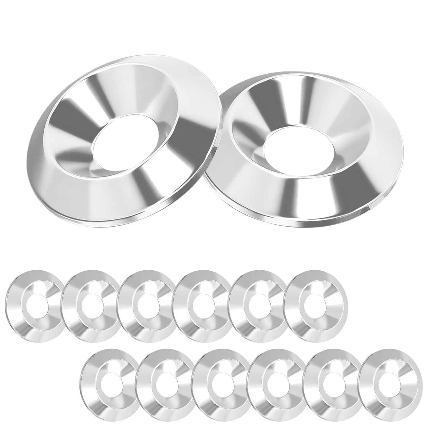 20 Stück Unterlegscheiben, Schraubenscheiben, Flachkopfdichtungen Aus Edelstahl, M6 X 18 Mm Senkkopfscheiben