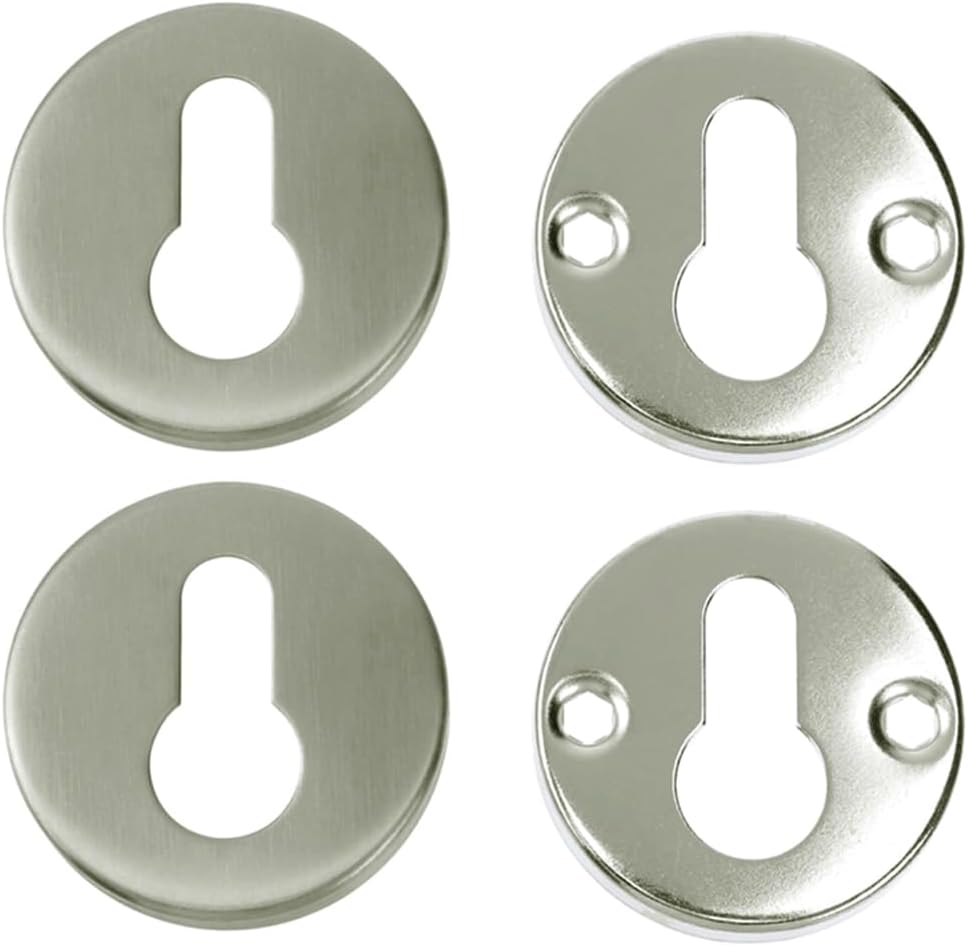 Ein Set Aus 2 Edelstahl-schließzylinderabdeckungen, Passend Für Standard-euro-schlösser