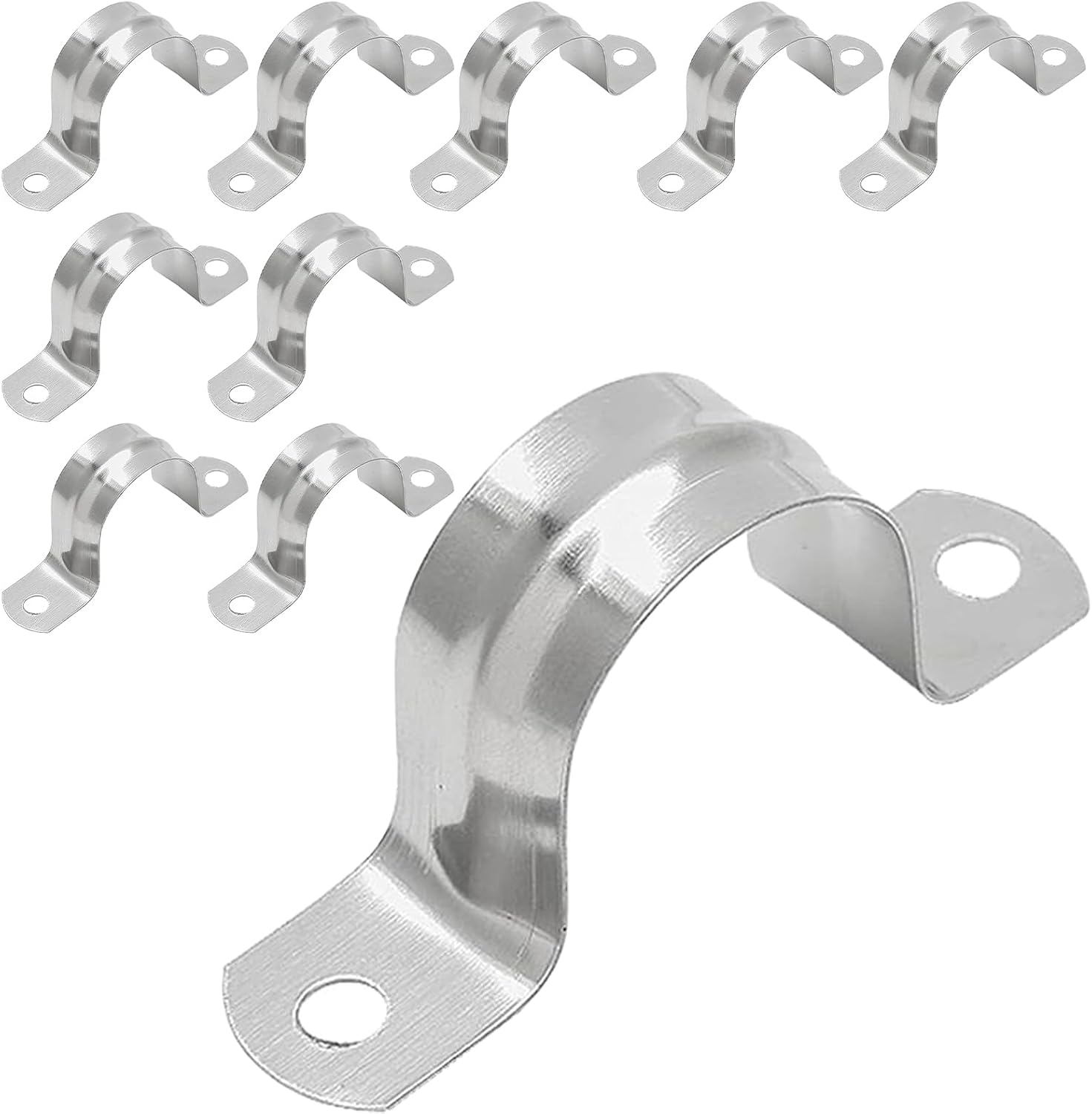 10er-pack Schlauchschellen Aus Edelstahl 304 – 40 Mm Durchmesser – Befestigungsschellen – Korrosionsbeständig Und Robust – Für Wasserleitungen, Gasleitungen Und Kabel
