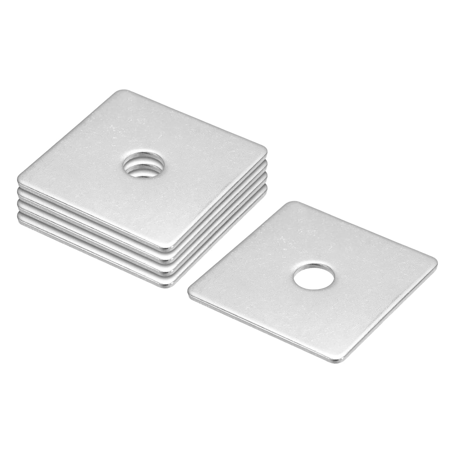 Stück Quadratische Unterlegscheiben Aus Edelstahl 304, M10x50x50x2 Mm, Für Befestigungselemente Quadratische Unterlegscheiben, Flache Distanzscheiben, Dichtungen