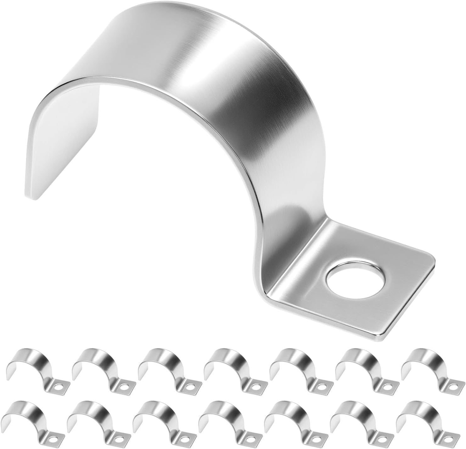 Packung Mit 20 Starren Zaunbefestigungen, U-förmigen Klemmen, Edelstahl 304 – Hochleistungsbefestigungen Für Rohre, Zäune, Pvc-rohre, Kabel Und Wandinstallationen
