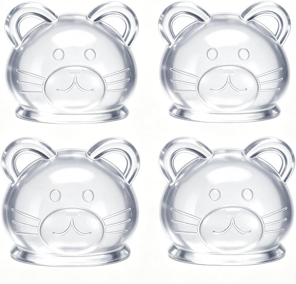 Türstopper, Hantoc [4er-set] Transparente Türstopper Und -puffer, Selbstklebende Türstopper Für Böden Und Parkett, Türpuffer Zum Schutz Von Türen Und Wänden