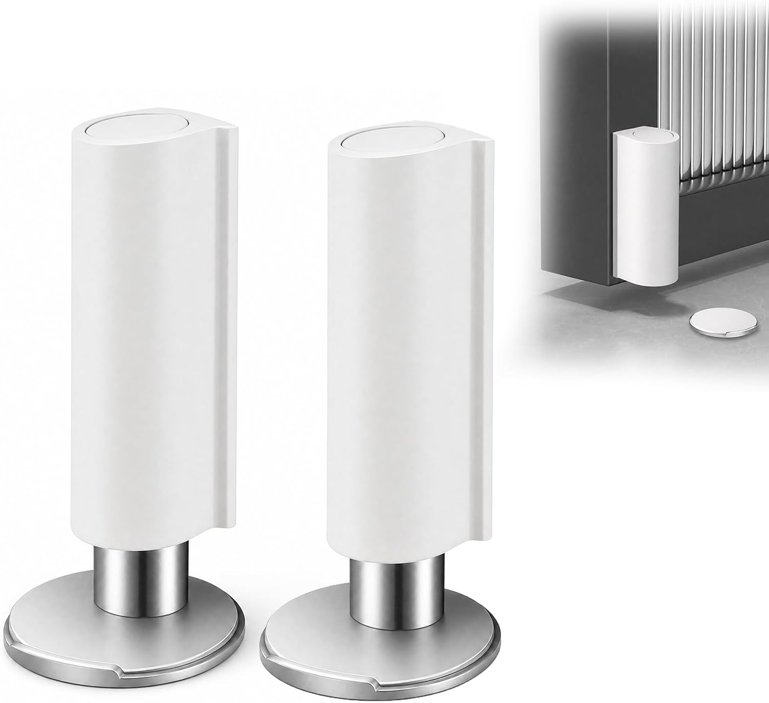 Magnetischer Türstopper, 2 Stück, Magnetischer Türstopper, Selbstklebender Türstopper, Türstopper, Türpuffer, Türstopper
