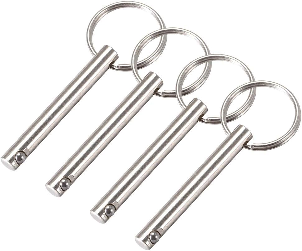 Schnellverschluss-kugelbolzen 6 Mm X 50 Mm, 4 Stück Bootsbeschläge, Für Bimini-top-deckscharniere