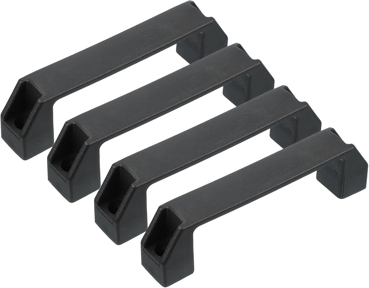 150 Mm Lange Kunststoff-ziehgriffe Mit Lochabstand, 4 Stück Quadratische Schubladengriffe, Küchenbeschläge Für Türgriffe, Schränke, Schwarz