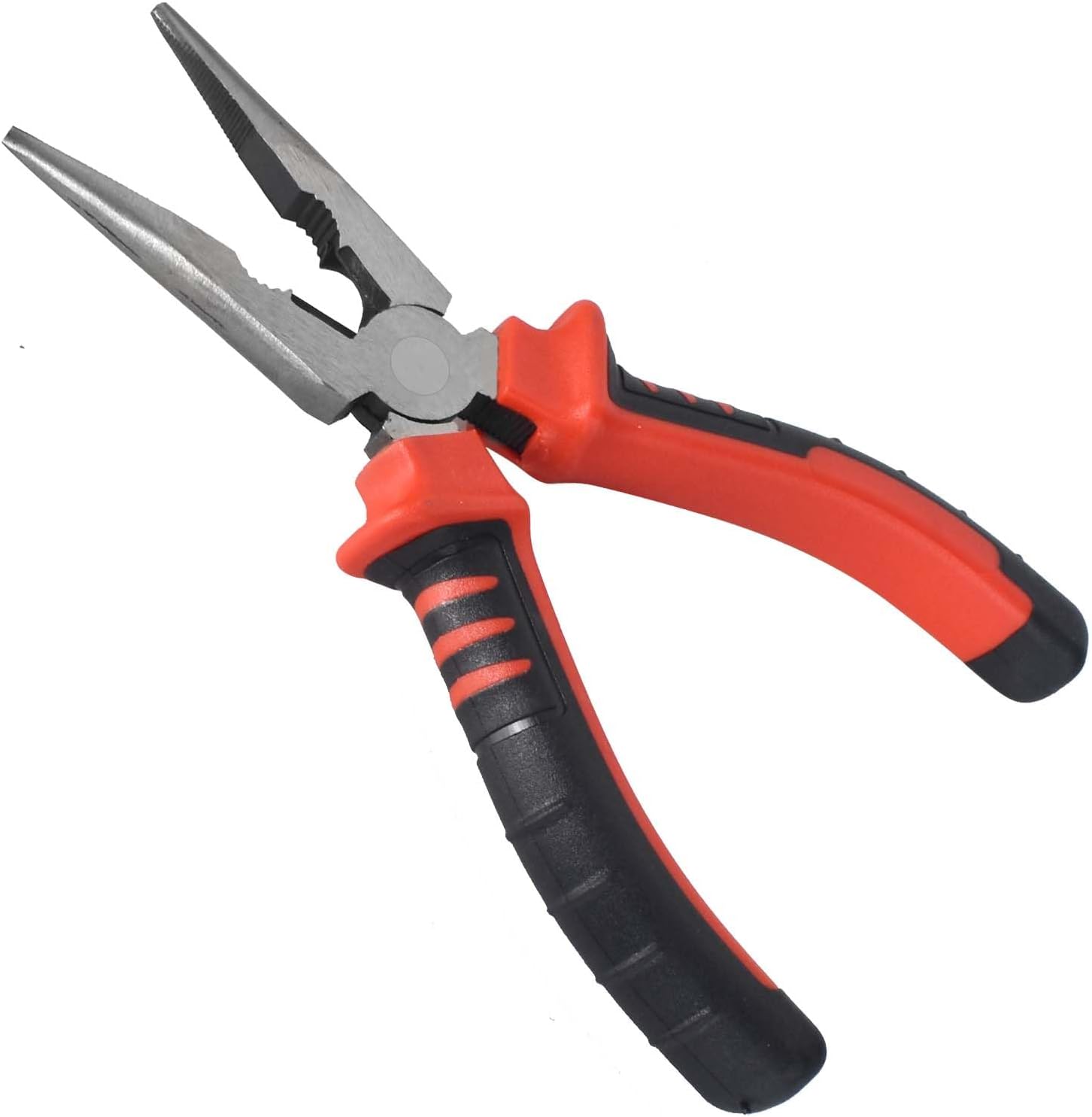160 Mm (6 Zoll) Profi-spitzzange, Industriezange, Langspitzzange Mit Softgriffen, Rot, Rutschfest, Rostbeständig, Multifunktionszange