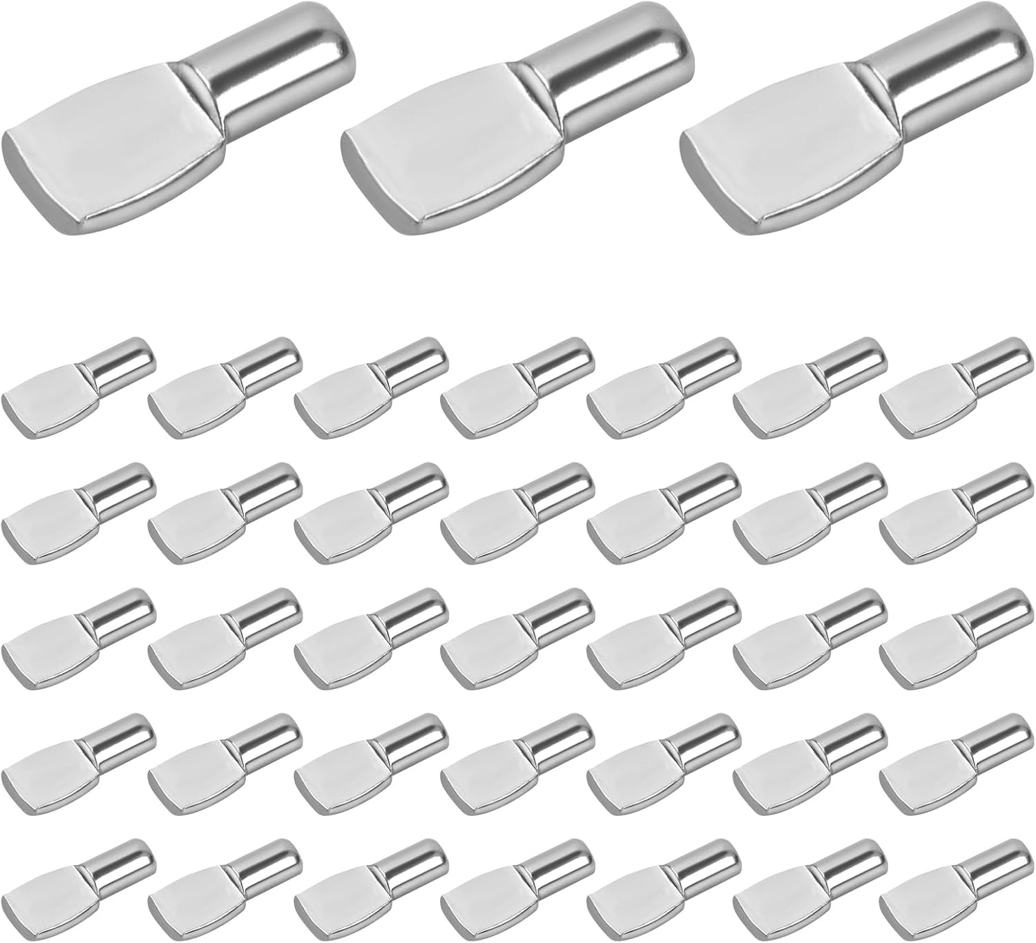 Set Mit 50 Löffelförmigen Regalwinkeln, Vernickelt, Geeignet Für Küchenschränke, Regale Und Regale
