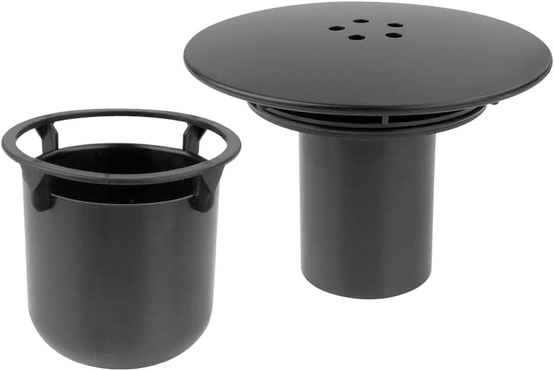 Schwarzer Duschablauf Für Badezimmer – Geruchs- Und Verstopfungsresistent – Abnehmbar – 95 Mm/115 Mm