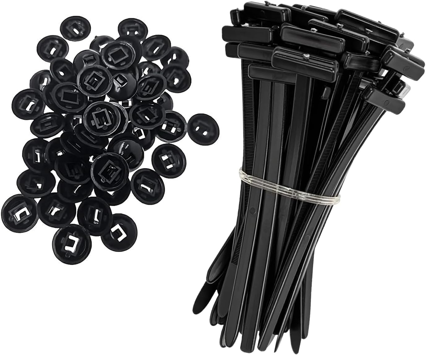 50 Stück Universelle Kabelbinder Aus Nylon, Robust, Selbstsichernd, Uv-beständig, Für Autoreparaturen, Schnelle Befestigungen Und Zum Verschließen Von Löchern