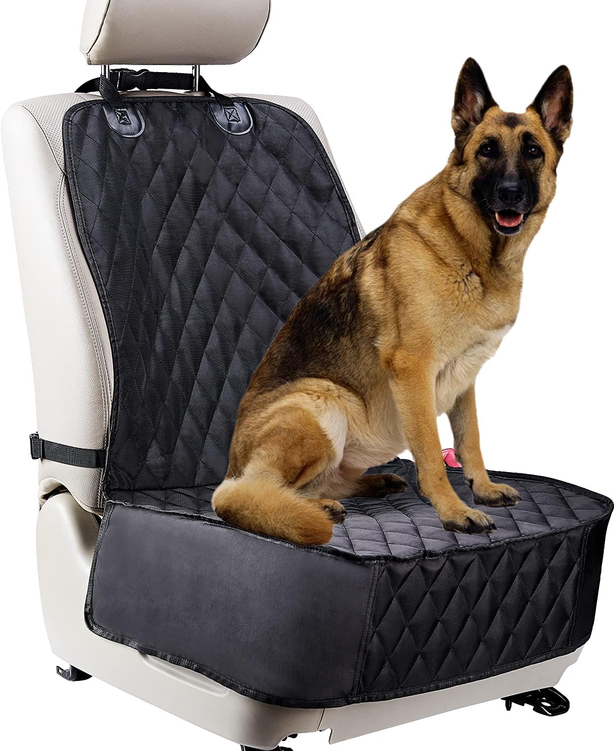 Hundeautositzbezug Für Vordersitze Autositzschoner Für Hunde, Wasserdicht, Kratzfest Passend Für Die Meisten Lkws, Vans Und Suvs (schwarz).--45x45x60cm