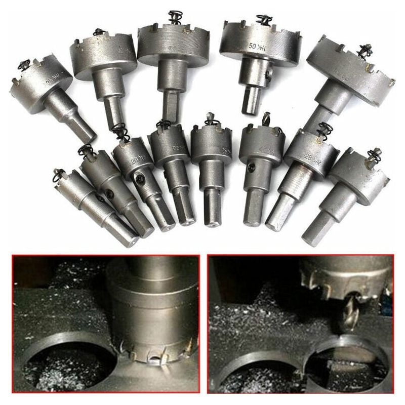 13-teiliges Lochsägen-set – Edelstahl – Durchmesser 16 Bis 53 Mm – Zum Bohren Von Stahl Und Kupfer – Sauberer Und Präziser Schnitt