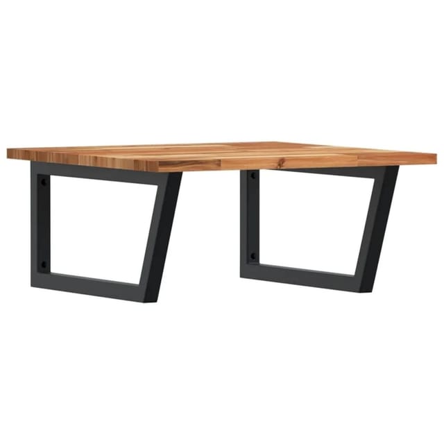 vidaXL Waschbeckenregal Wandmontage Stahl und Akazienholz 3302883