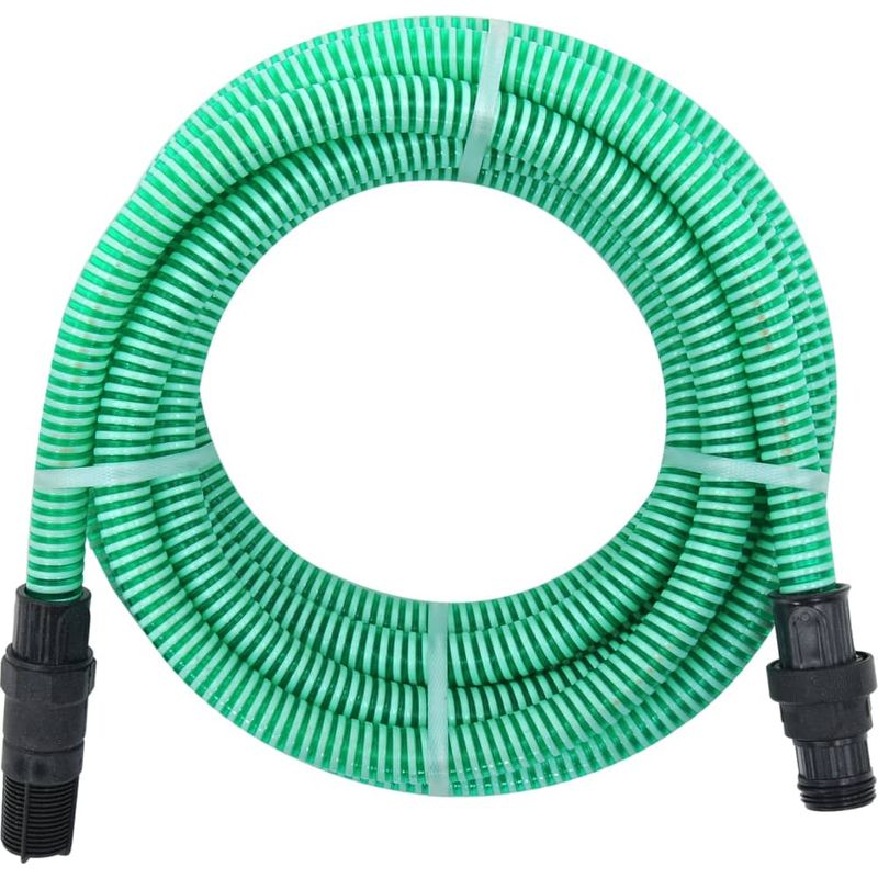 Fimei Saugschlauch Mit Pvc-anschlüssen, 10 M, 22 Mm, Grün