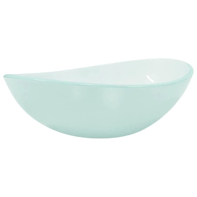vidaXL Waschbecken Hartglas 54,5x35x15,5 cm Matt 345244