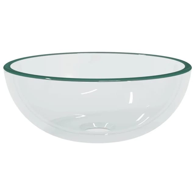 vidaXL Waschbecken Hartglas 30x12 cm Transparent 345235