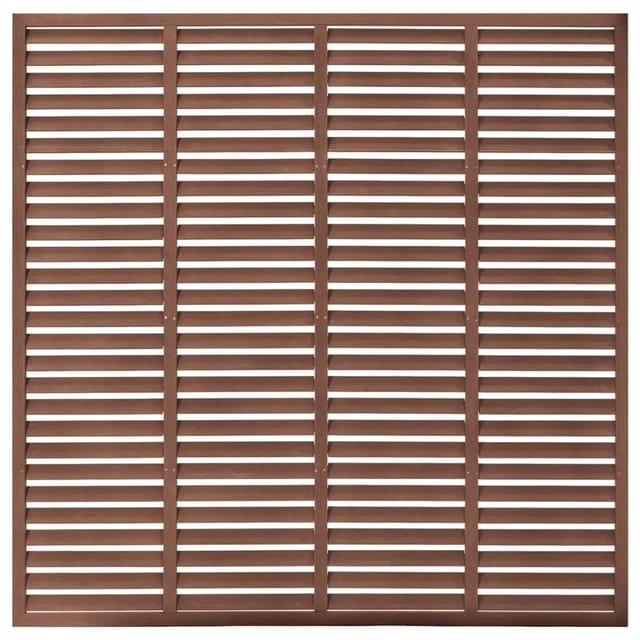 vidaXL Lamellenzaun WPC 180x180 cm Braun 318106