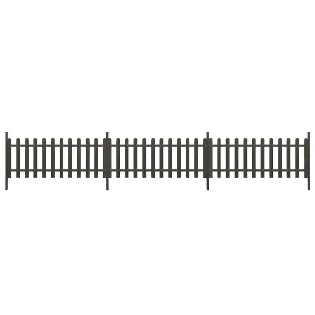 vidaXL Lattenzaun mit Pfosten 3 Stk, WPC 614x80 cm 318090