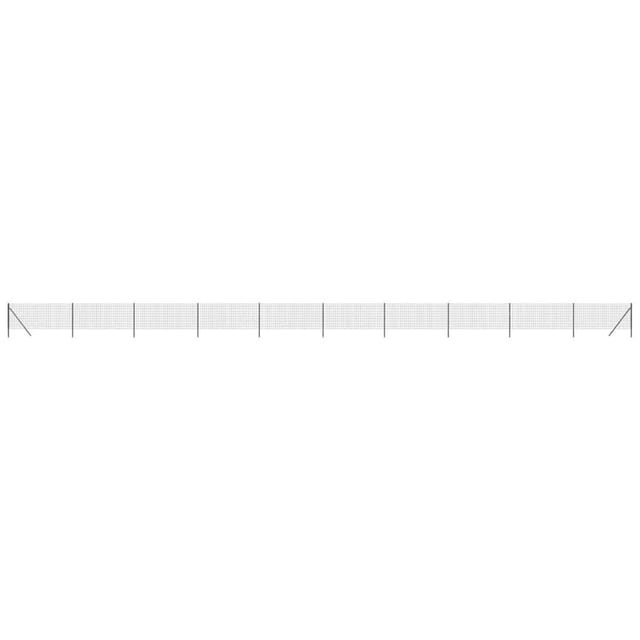 vidaXL Maschendrahtzaun Anthrazit 1x25 m Verzinkter Stahl 154217