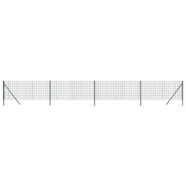 vidaXL Maschendrahtzaun Grün 1x10 m Verzinkter Stahl 154081