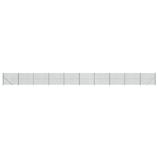 vidaXL Maschendrahtzaun mit Bodenflansch Grün 1,6x25 m 153948