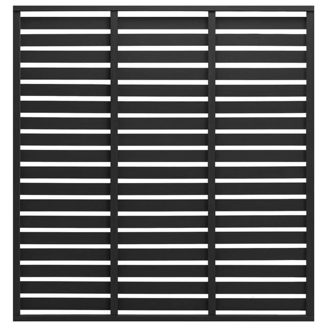 vidaXL Zaunelement WPC 180x180 cm Schwarz 318111