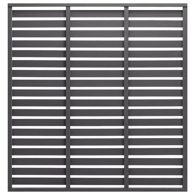 vidaXL Zaunelement WPC 180x180 cm Grau 318110