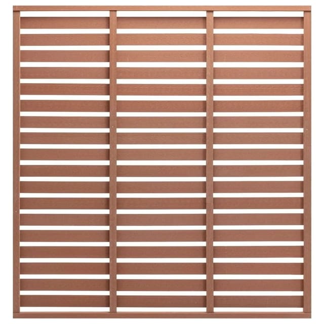 vidaXL Zaunplatte WPC 180x180 cm Braun 318109