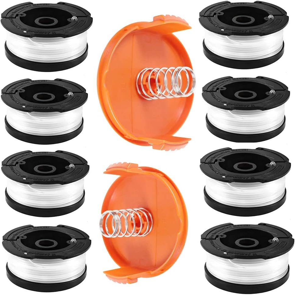 Black & Decker Trimmerfadenspule – 8er-pack, 1,65 Mm – Kompatibel Mit Den Modellen A6481 Und A6485 – Werkzeuglose Montage – Echoo - Af-100