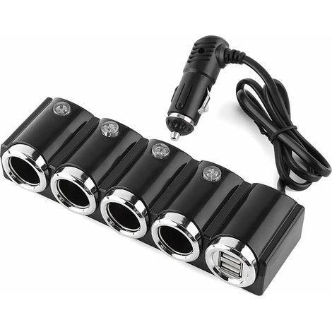 Dc 12v/24v Usb 4-fach Universal-auto-zigarettenanzünder-schnellladeadapter