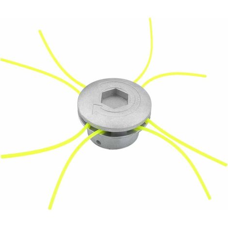 Memkey – Universeller Aluminium-freischneiderkopf – 4 Fäden Für Präzises Schneiden – Abmessungen 72 X 44,5 Mm – Rasenmäherzubehör