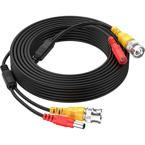 10 M Langes All-in-one-bnc-videoverlängerungskabel Mit Dc-stromanschluss Für Kameras, Sicherheitskameras, Cctv-systeme Und Videoüberwachungssysteme Für Zuhause.
