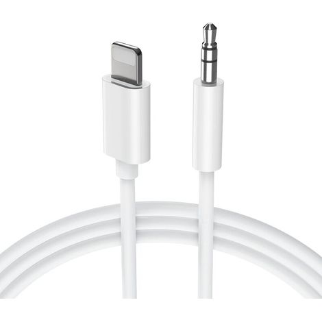Memkey – 1 M Langes Aux-kabel Fürs Auto – 3,5-mm-stereo-klinkenstecker – Kompatibel Mit Iphone 14/13/12/11/8/x – Robustes Tpe Für Stabile Übertragung – 8 Plus