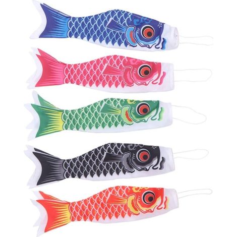 Memkey – Set Mit 5 Satin-windsäcken, 40 Cm – Windrichtungs- Und -stärkeanzeige – Wasserdichte Und Langlebige Außendekoration
