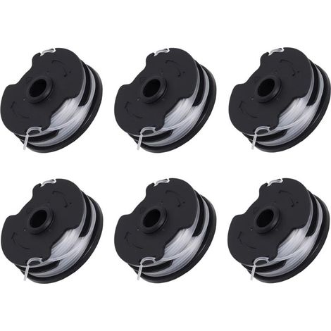 Memkey – 6er-pack Ersatzspulen Für Parkside Prta 20-li C3 Akku-motorsense – Abs-material – 1,65 Mm Draht – 8,3 M Länge – Ian351753