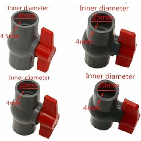 Pvc-druckventil Φ40 Mm – U-förmiges Pvc-kugelventil – Klebeverbinder – Für Bewässerungssysteme