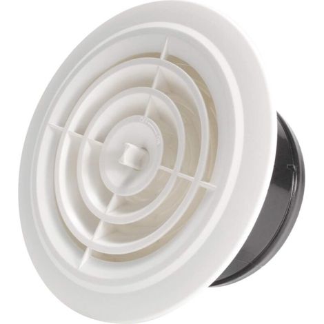 Memkey – 125 Mm Verstellbares Lüftungsgitter – Verstellbare Luftstromblende – Wand- Oder Zellenmontage – Hochwertiges Abs