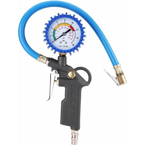 Memkey – Digitales Reifendruckmessgerät 0–220 Psi – Reifendruckpistole Mit 35 Cm Schlauch – Kompatibel Mit Pkw, Lkw Und Motorrädern – 0–220 Psi