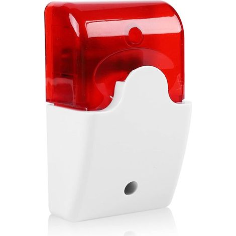 Memkey – 110-db-alarmsirene Mit 150 Blinksignalen/minute – Einstellbare Lautstärke – Stoßfestes Abs-gehäuse – Für Den Außenbereich