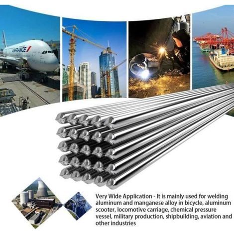 2500 Mm Lange Aluminium-schweißstäbe Für Niedrige Temperaturen, Kein Schweißpulver Erforderlich, 10 Stück