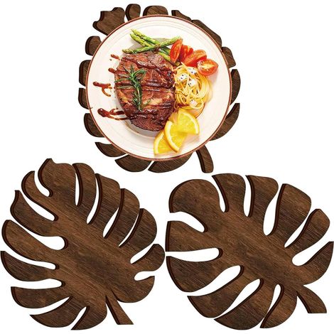 Hitzebeständige Untersetzer Aus Holz, Für Büro Oder Wohnzimmer, Ideal Für Küche, Wohnzimmer, Schlafzimmer, Bar, Restaurant, Einweihungsparty Oder Geburtstag.