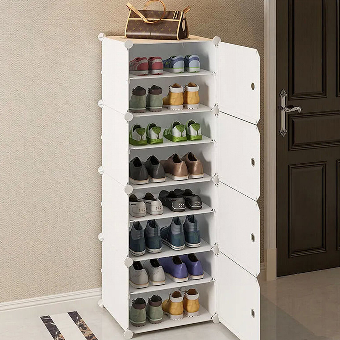 8-tier Shoe Cabinet Shoe Rack Shoe Rack Shoe Rack With Umbrella Storage